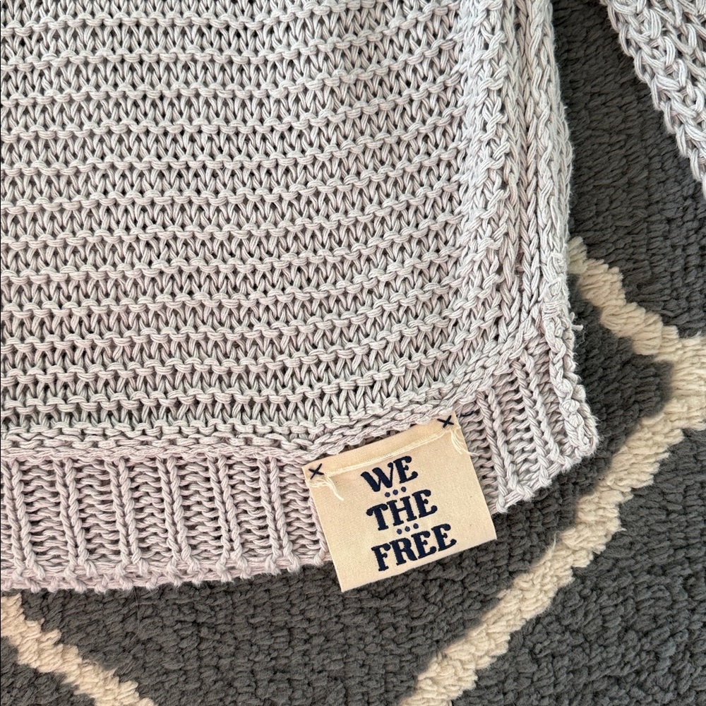 We The Free Light Gray Knit Sweater - Picture 4 of 7